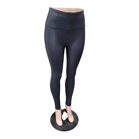 Spanx Women's‎ Faux Leather Leggings Black Size Medium - Picture 14 of 15